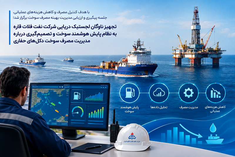 توسعه نظام پایش هوشمند سوخت در ناوگان لجستیک دریایی شرکت نفت فلات قاره