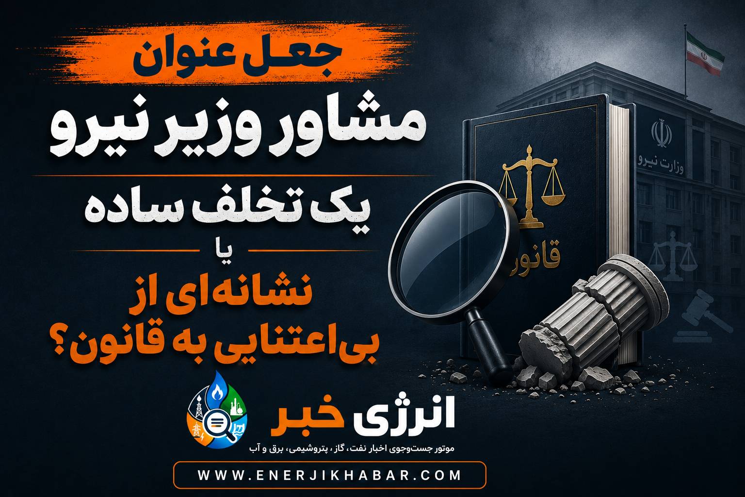 جعل عنوان «مشاور وزیر نیرو»؛ یک تخلف ساده یا نشانهای از بیاعتنایی به قانون؟
